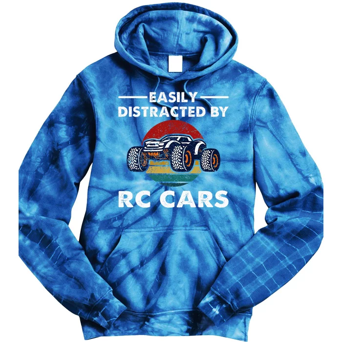 Easily Distracted By RC Cars RC Car Racing Lover Enthusiasts Tie Dye Hoodie