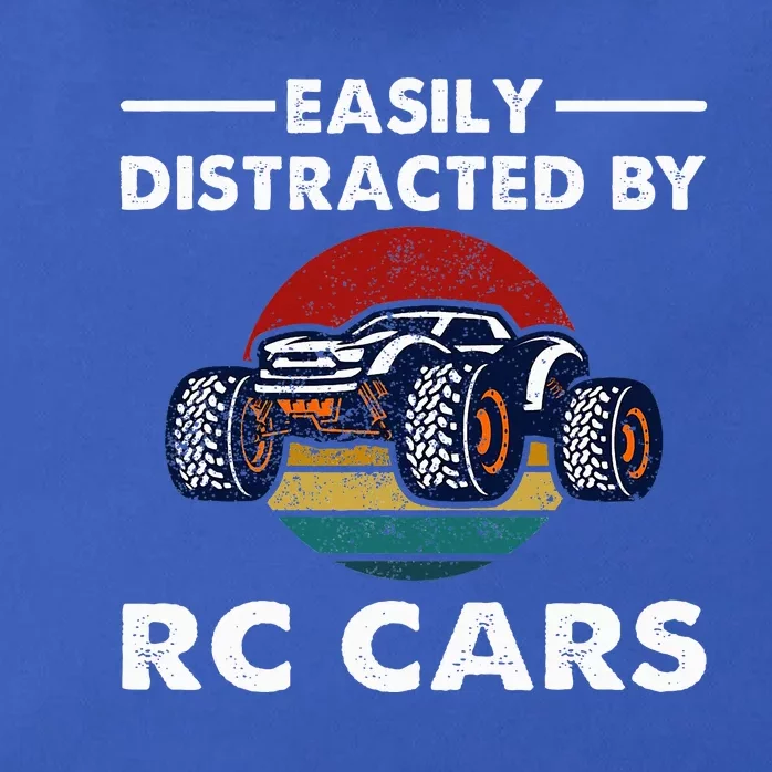 Easily Distracted By RC Cars RC Car Racing Lover Enthusiasts Zip Tote Bag