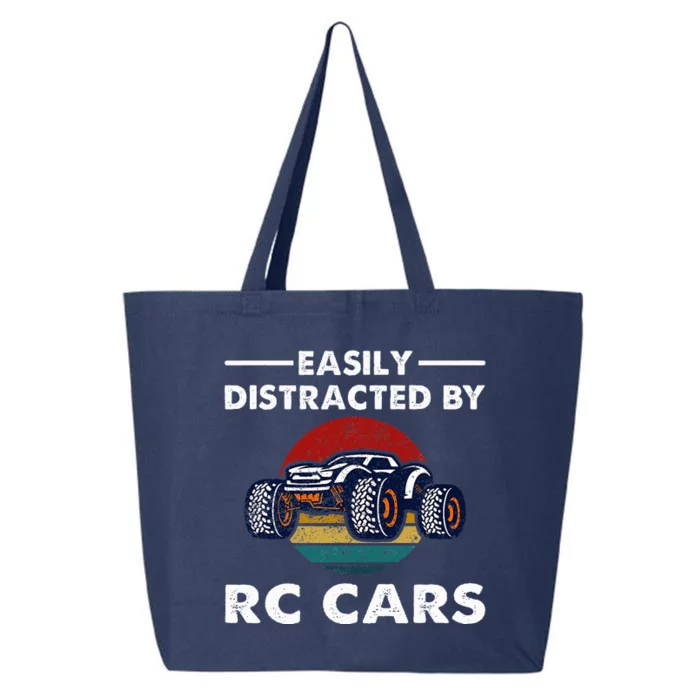 Easily Distracted By RC Cars RC Car Racing Lover Enthusiasts 25L Jumbo Tote