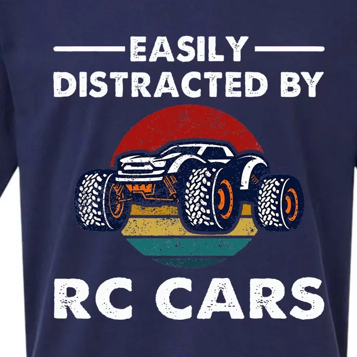 Easily Distracted By RC Cars RC Car Racing Lover Enthusiasts Sueded Cloud Jersey T-Shirt