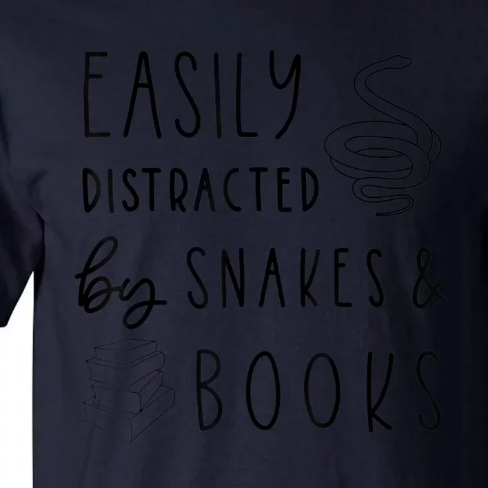 Easily Distracted By Snakes & Book Tall T-Shirt