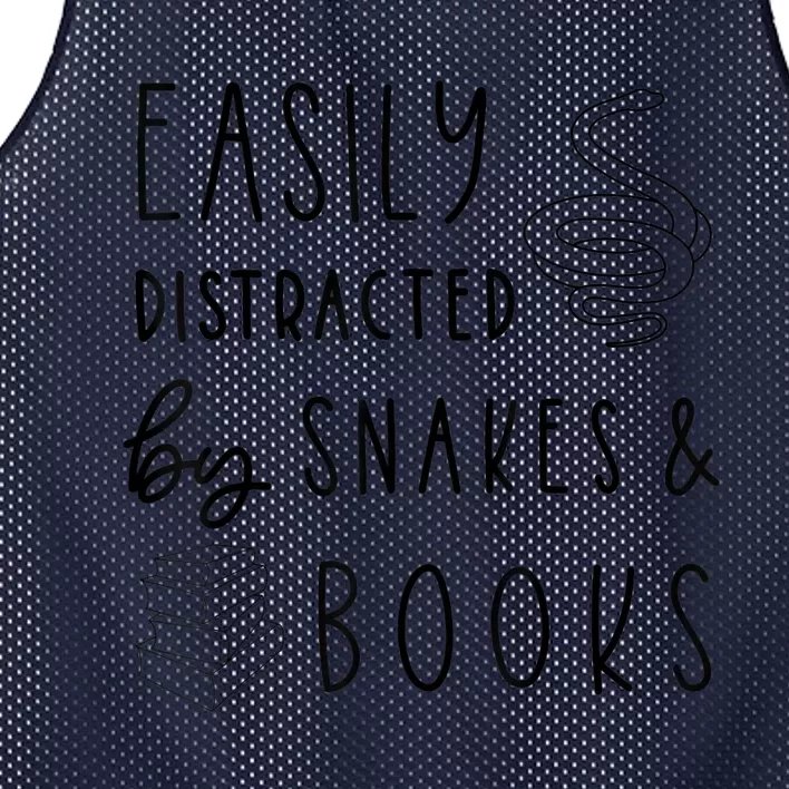 Easily Distracted By Snakes & Book Mesh Reversible Basketball Jersey Tank