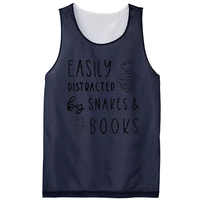 Easily Distracted By Snakes & Book Mesh Reversible Basketball Jersey Tank