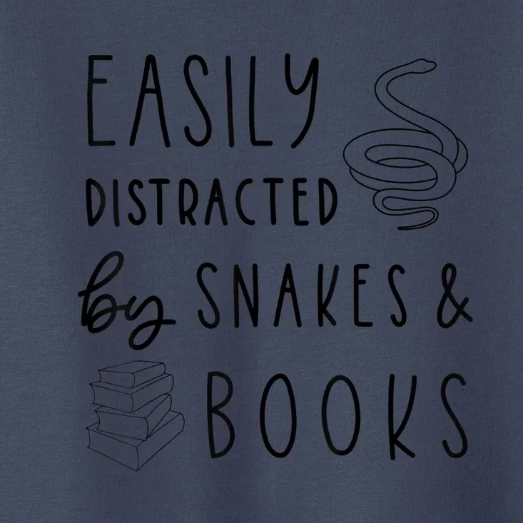 Easily Distracted By Snakes & Book Toddler T-Shirt