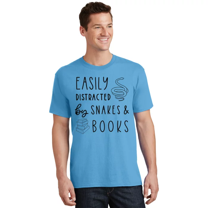 Easily Distracted By Snakes & Book T-Shirt