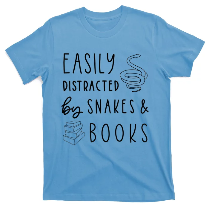 Easily Distracted By Snakes & Book T-Shirt