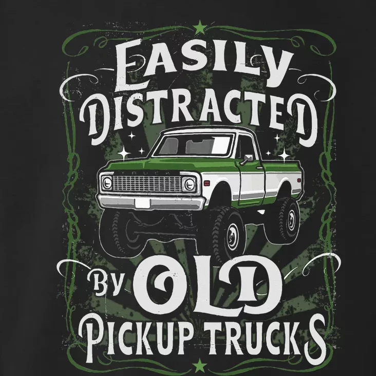 Easily Distracted By Old Pickup Trucks Easily Distracted By Toddler Hoodie