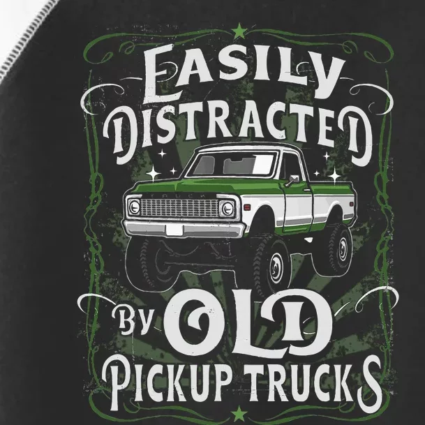 Easily Distracted By Old Pickup Trucks Easily Distracted By Toddler Fine Jersey T-Shirt