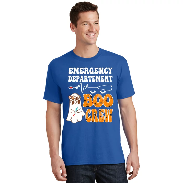 Emergency Departt Boo Crew Er Nurse Halloween Boo Crew Funny Gift T-Shirt