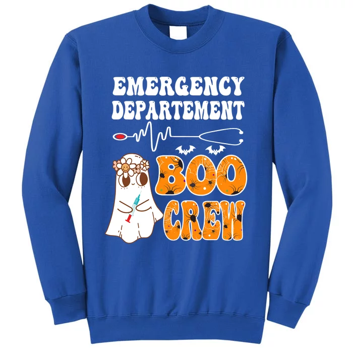 Emergency Departt Boo Crew Er Nurse Halloween Boo Crew Funny Gift Tall Sweatshirt