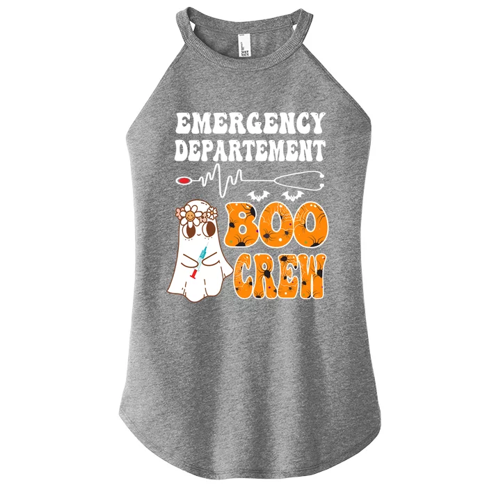 Emergency Departt Boo Crew Er Nurse Halloween Boo Crew Funny Gift Women’s Perfect Tri Rocker Tank