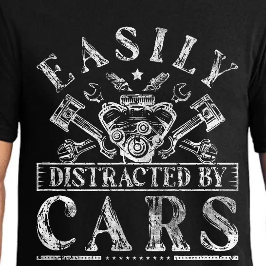 Easily Distracted By Cars Auto Mechanic Pajama Set