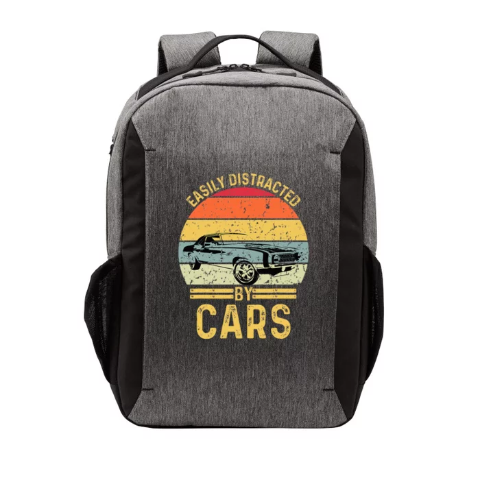 Easily Distracted By Cars Automobile Car Lover Vector Backpack