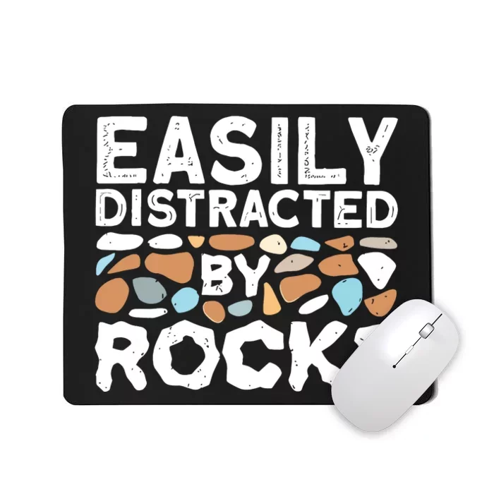 Easily Distracted By Rock Vintage Mousepad