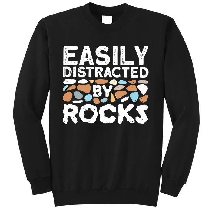 Easily Distracted By Rock Vintage Tall Sweatshirt