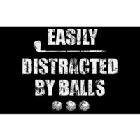 Easily Distracted By Balls Funny Golf Ball Putt Design Bumper Sticker