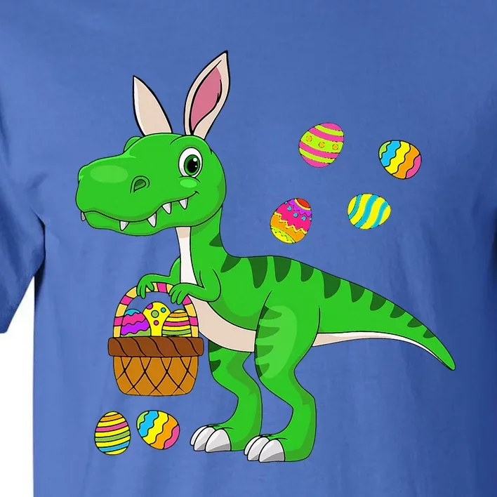 Easter Dinosaur Bunny Ears Easter Basket Stuffers Tall T-Shirt