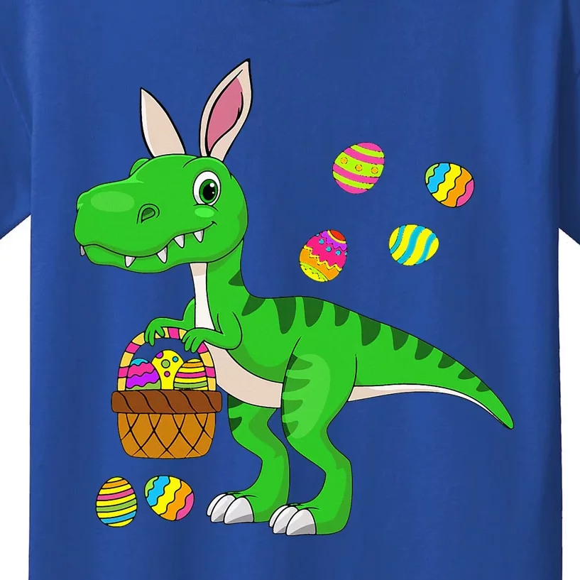 Easter Dinosaur Bunny Ears Easter Basket Stuffers Kids T-Shirt