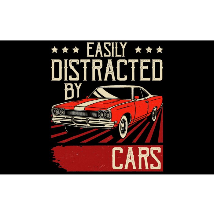 Easily Distracted By Cars Classic Muscle Car Guy Car Lover Bumper Sticker