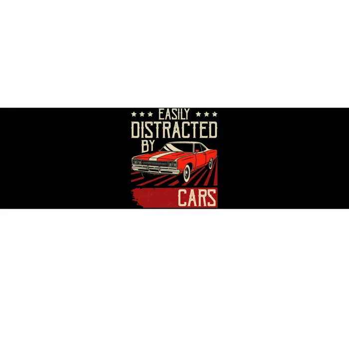 Easily Distracted By Cars Classic Muscle Car Guy Car Lover Bumper Sticker