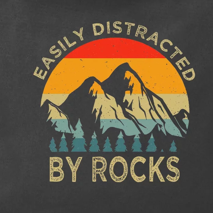 Easily Distracted By Rocks Zip Tote Bag