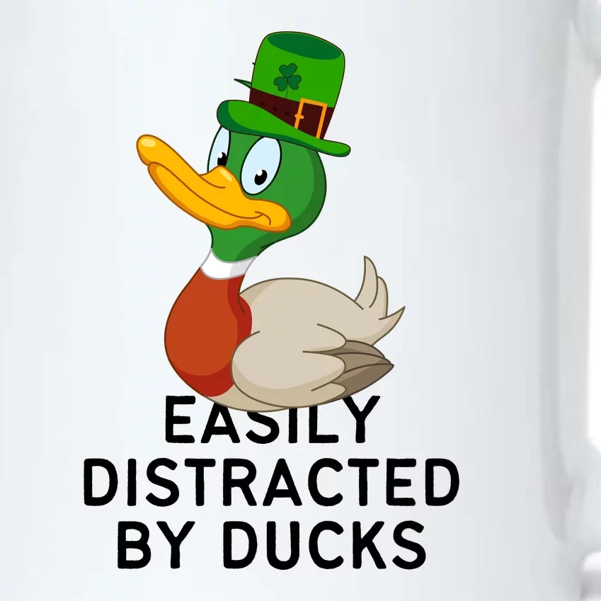 Easily Distracted By Ducks Funny St Patrick Day Black Color Changing Mug