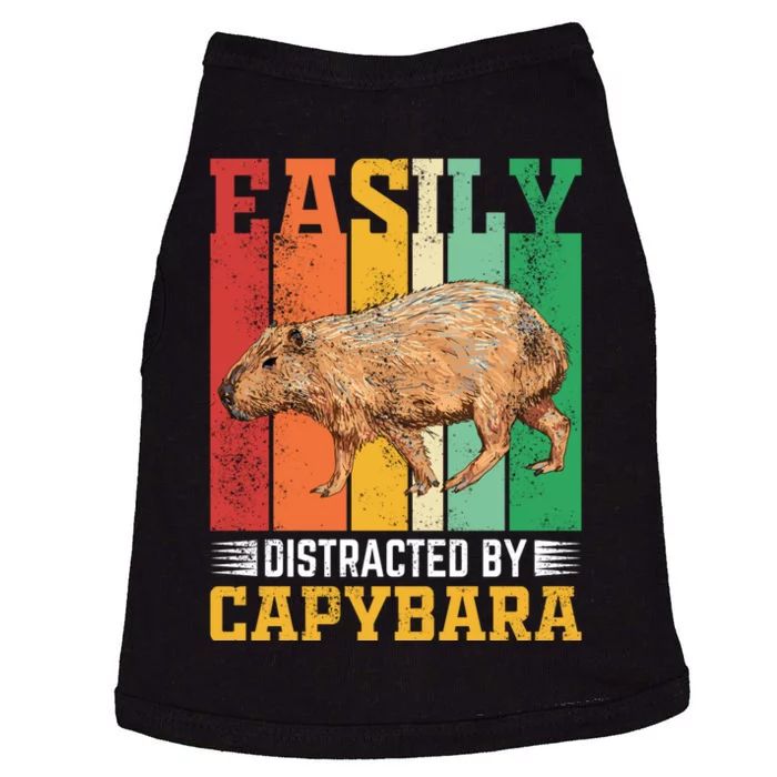 Easily Distracted By Capybara Animal Lover Rodent Gift Doggie Tank