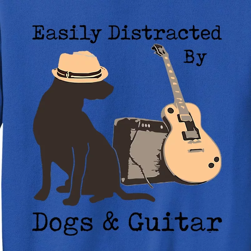 Easily Distracted By Guitar & Dogs Sweatshirt