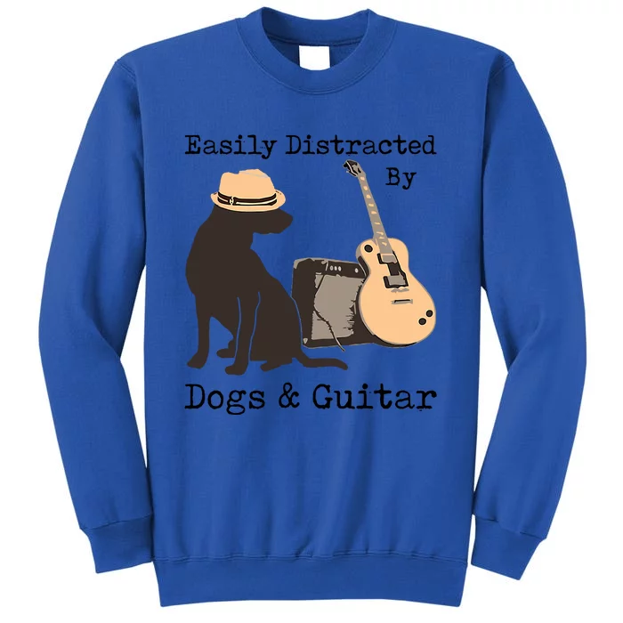 Easily Distracted By Guitar & Dogs Sweatshirt