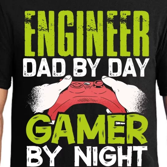 Enginer Dad By Day Gamer By Night Fathers Funny Gaming Gift Pajama Set