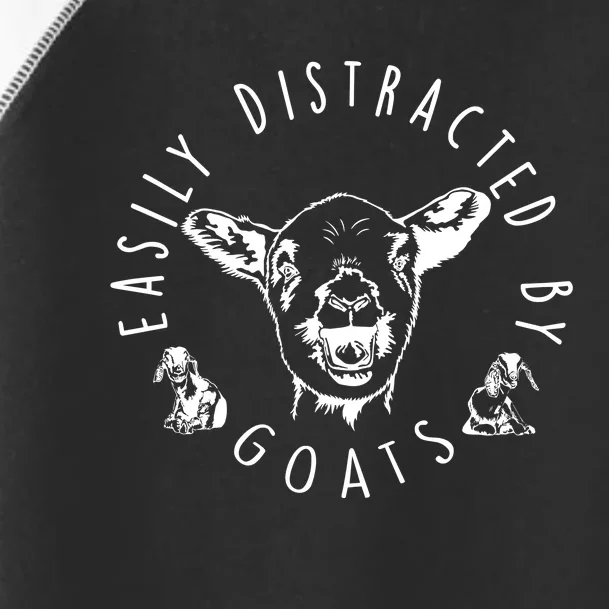 Easily Distracted By Goats Toddler Fine Jersey T-Shirt