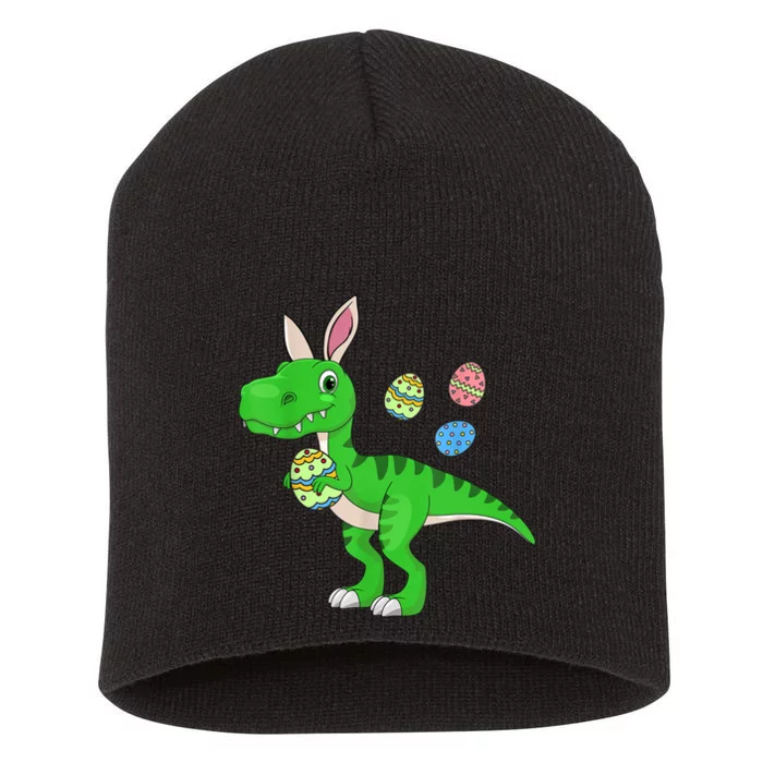 Easter Dinosaur Boys Kids Bunny Easter Basket Stuffers Short Acrylic Beanie