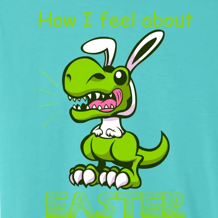 Easter Dinosaur Bunny Ears Funny Gift ChromaSoft Performance T-Shirt