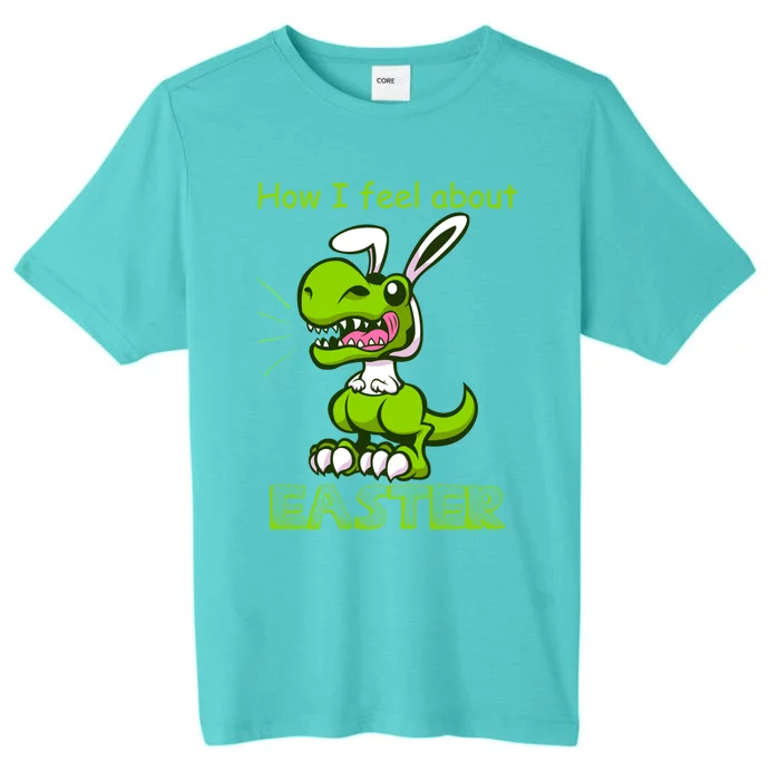 Easter Dinosaur Bunny Ears Funny Gift ChromaSoft Performance T-Shirt