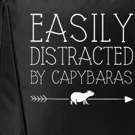 Easily Distracted By Capybaras Gift For Women Mammal City Backpack