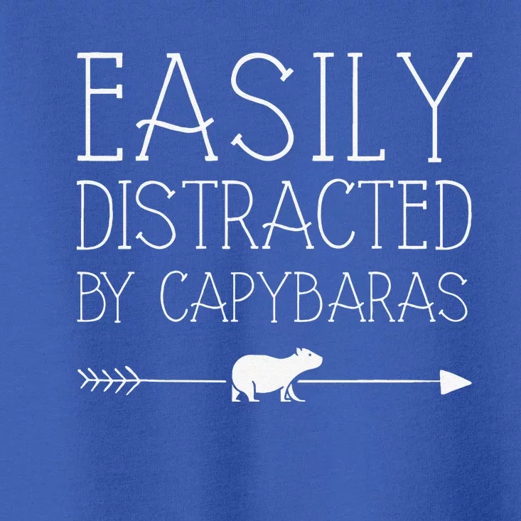 Easily Distracted By Capybaras Gift For Women Mammal Toddler T-Shirt