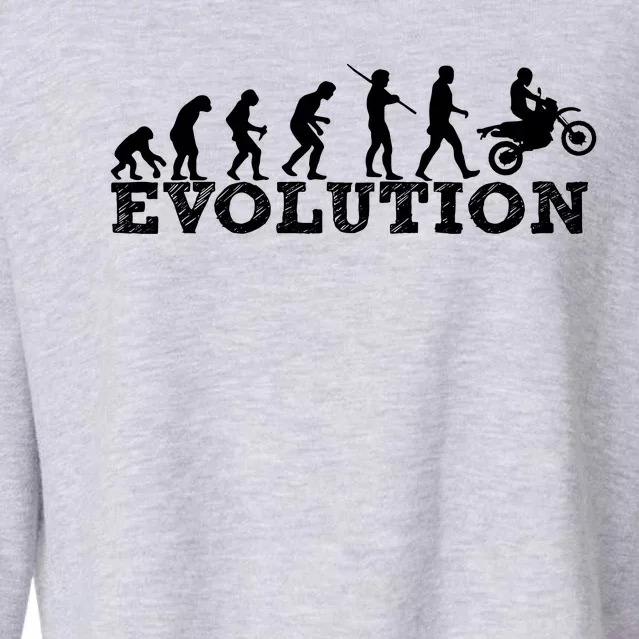 Evolution Dirt Bike Motorcross Cropped Pullover Crew