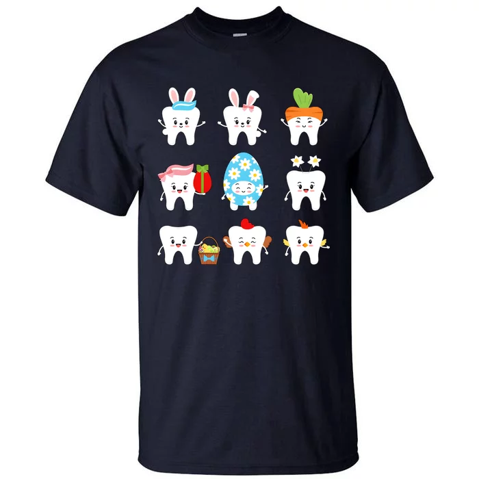 Easter Dentist Bunny Tooth Easter Day Tall T-Shirt