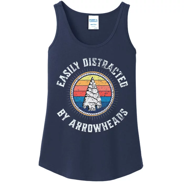 Easily Distracted By Arrowheads Ladies Essential Tank