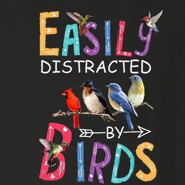 Easily Distracted By Birds Funny Bird Toddler Long Sleeve Shirt