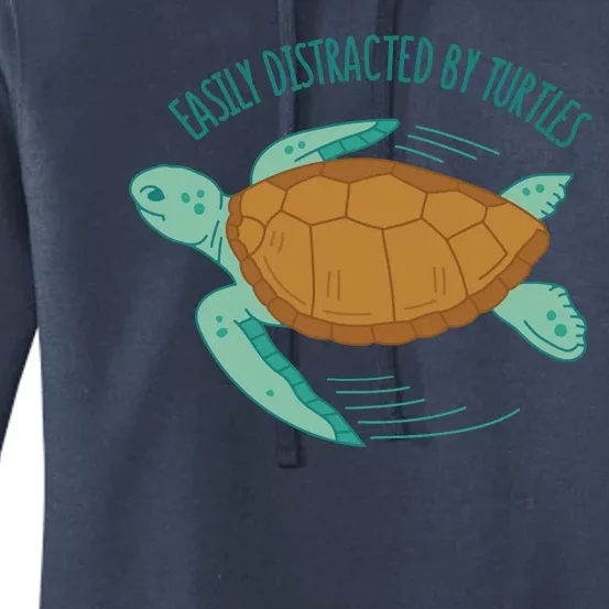 Easily Distracted By Turtles Women's Pullover Hoodie