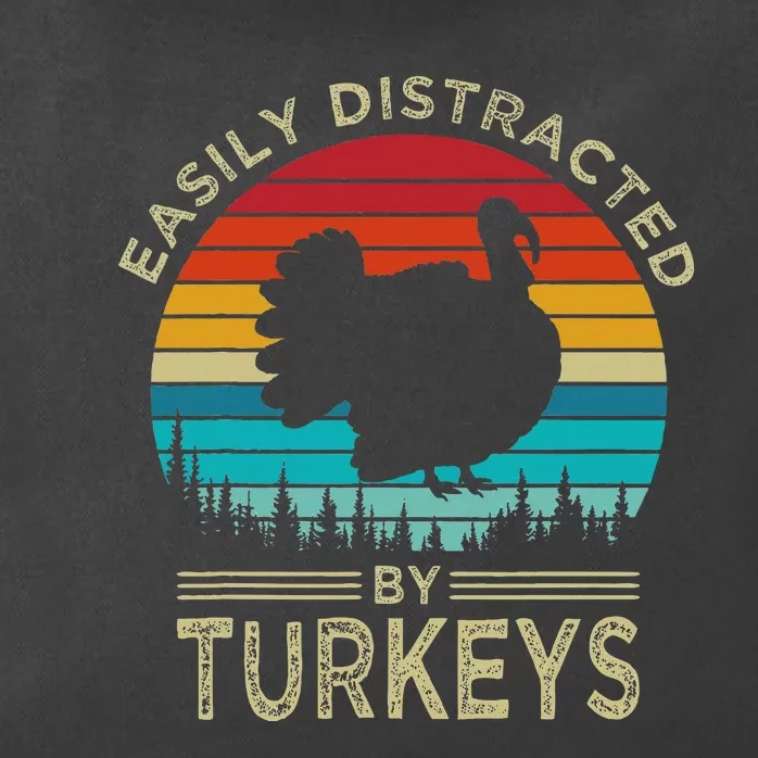 Easily Distracted By Turkeys Zip Tote Bag