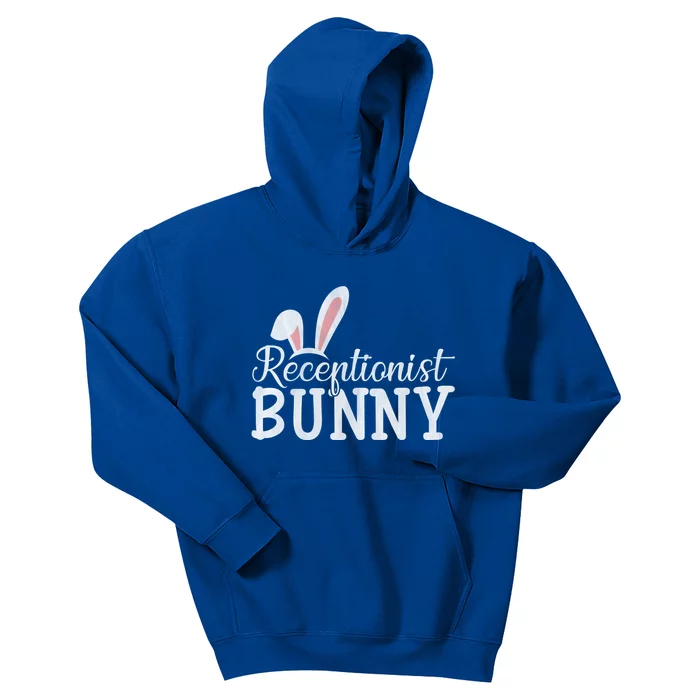 Easter Day Bunny Easter Costume Matching Receptionist Bunny Cool Gift Kids Hoodie