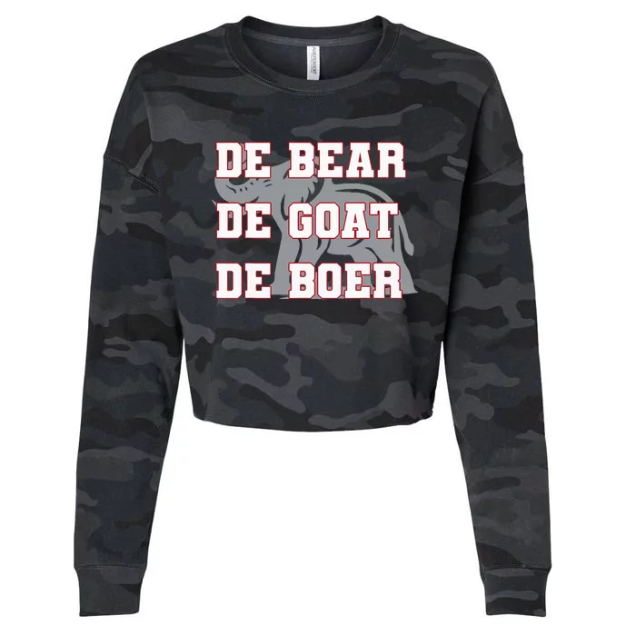 Elephant De Bear De Goat De Boer Cropped Pullover Crew