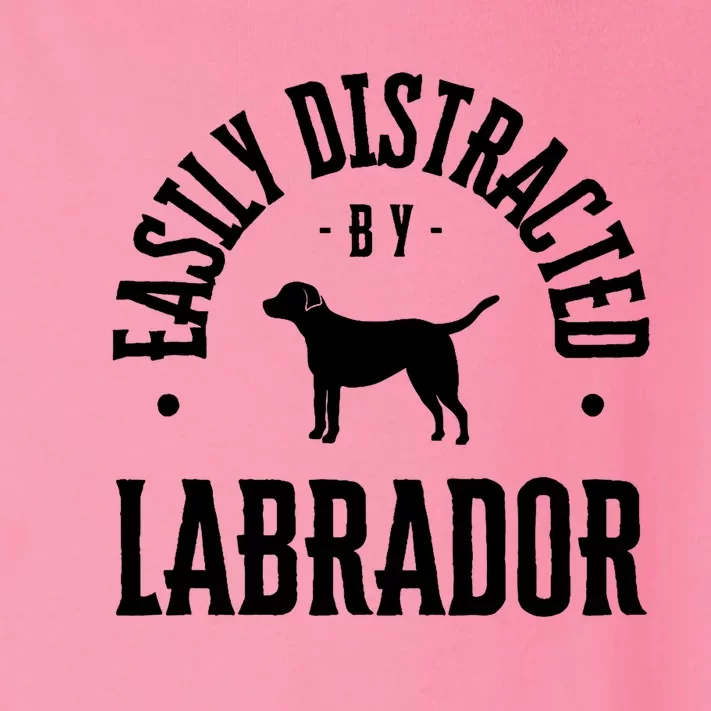 Easily Distracted By Labrador Dog Toddler Long Sleeve Shirt