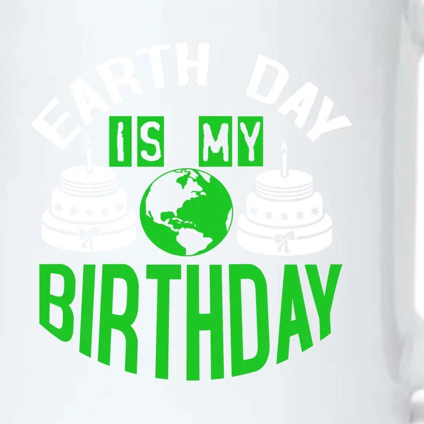 Earth Day Birthday Celebration Graphic Black Color Changing Mug