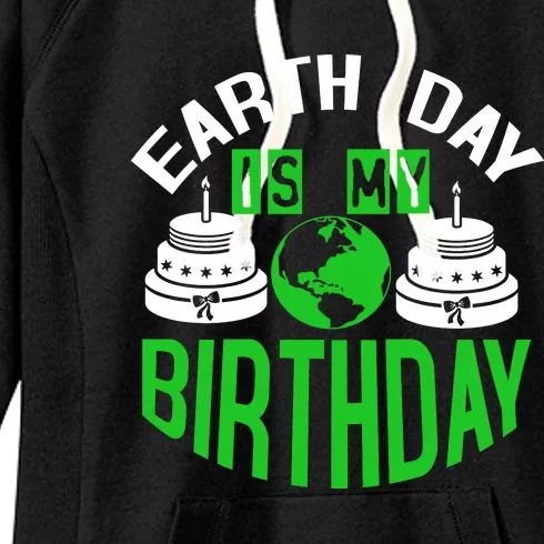 Earth Day Birthday Celebration Graphic Women's Fleece Hoodie