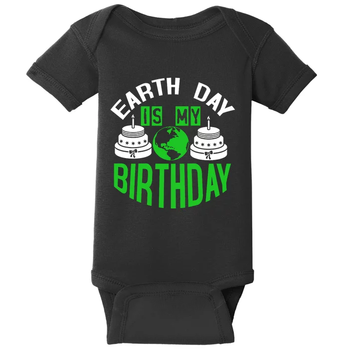 Earth Day Birthday Celebration Graphic Baby Bodysuit