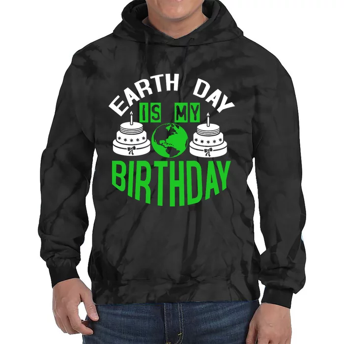 Earth Day Birthday Celebration Graphic Tie Dye Hoodie