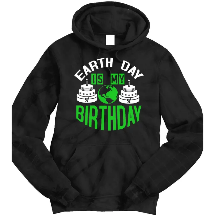 Earth Day Birthday Celebration Graphic Tie Dye Hoodie